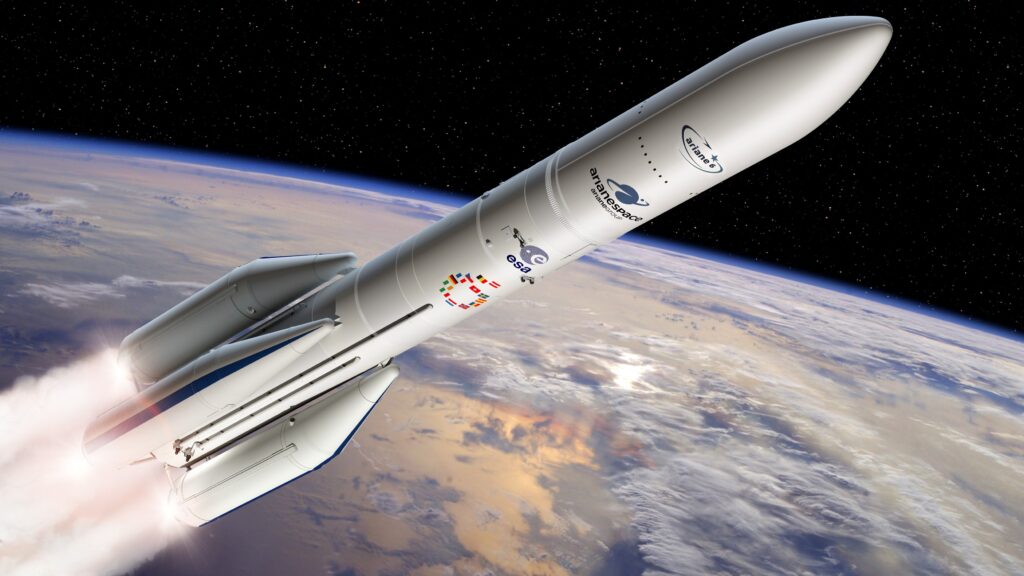 Ariane 6 four booster configuration A64 artist s impression